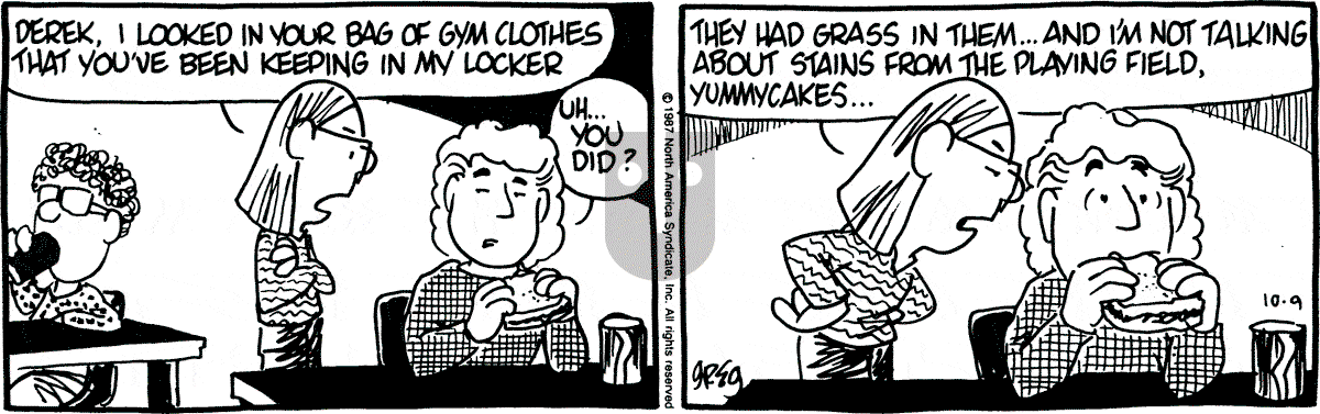 Luann - Friday October 9, 1987 Comic Strip