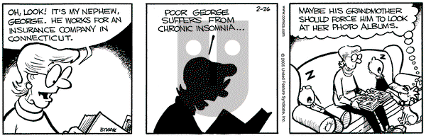 Grand Avenue on Saturday February 26, 2005 Comic Strip