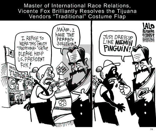 Lalo Alcaraz on Wednesday July 6, 2005 Comic Strip