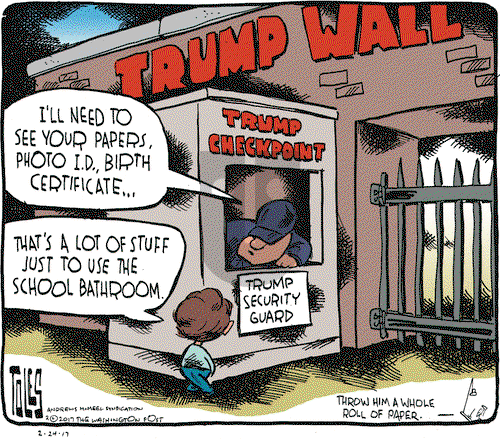 Tom Toles on Friday February 24, 2017 Comic Strip