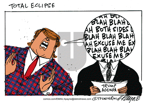 Henry Payne on Monday August 21, 2017 Comic Strip