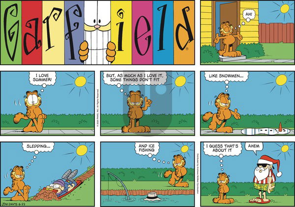 Garfield on Sunday June 22, 2025 Comic Strip