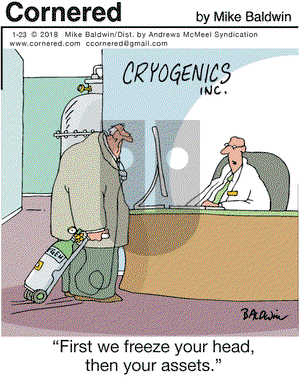 Cornered on Tuesday January 23, 2018 Comic Strip