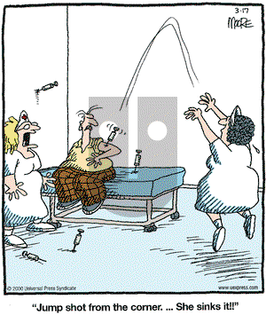 In the Bleachers on Friday March 17, 2000 Comic Strip