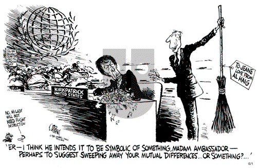 Pat Oliphant on Tuesday June 1, 1982 Comic Strip