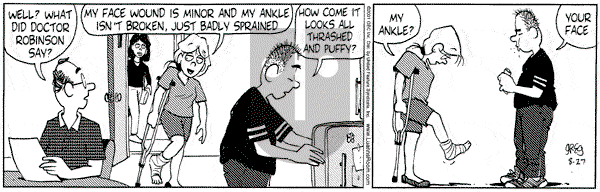 Luann on Monday August 27, 2001 Comic Strip