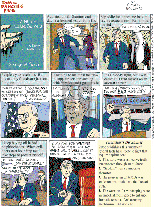 Tom the Dancing Bug on Saturday February 11, 2006 Comic Strip