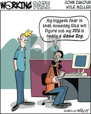 Working Daze on Monday February 2, 2004 Comic Strip