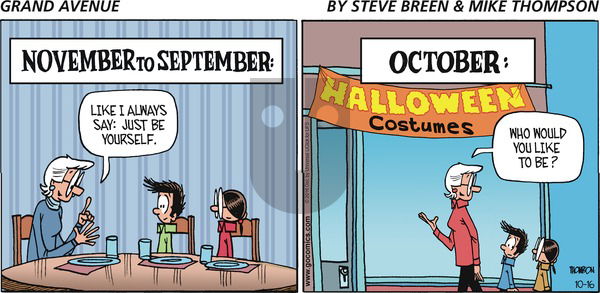 Grand Avenue on Sunday October 16, 2016 Comic Strip