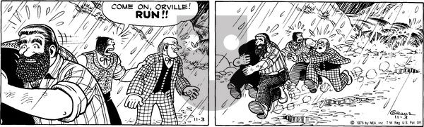 Alley Oop on Monday November 3, 1975 Comic Strip