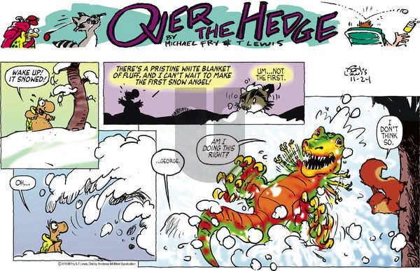 Over the Hedge on Sunday November 24, 2019 Comic Strip