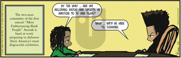 The Boondocks - Wednesday March 6, 2002 Comic Strip