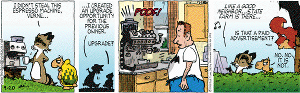 Over the Hedge on Tuesday September 20, 2016 Comic Strip