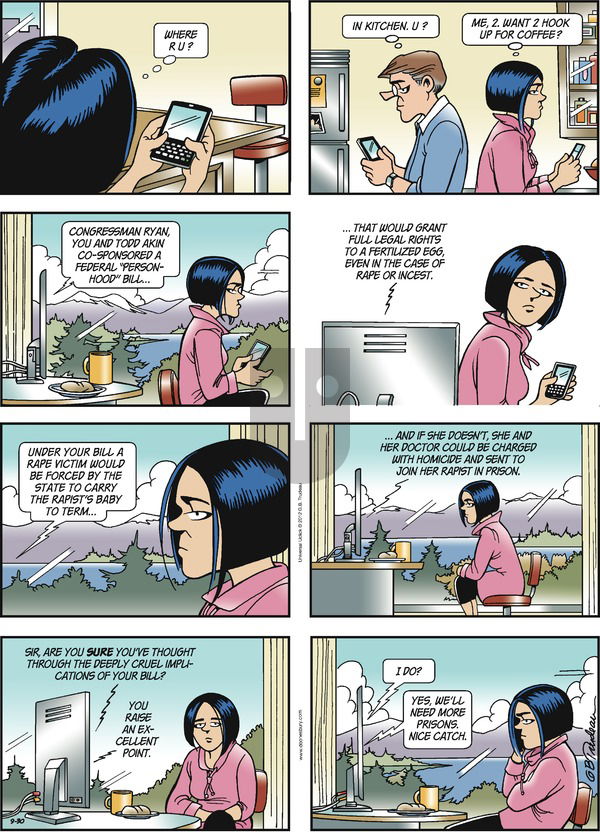 Doonesbury on Sunday September 30, 2012 Comic Strip