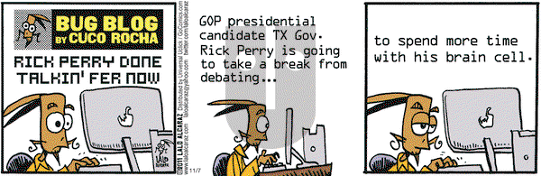 La Cucaracha on Monday November 7, 2011 Comic Strip