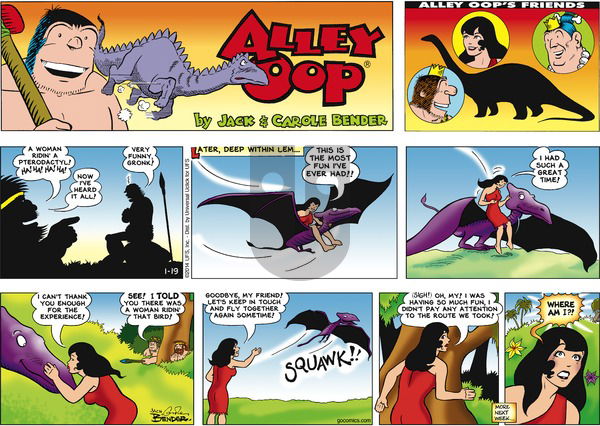 Alley Oop on Sunday January 19, 2014 Comic Strip