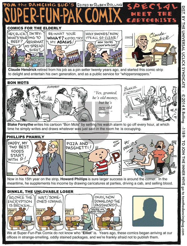 Tom the Dancing Bug on Friday May 23, 2014 Comic Strip
