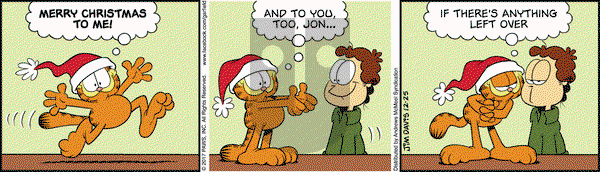 Garfield on Monday December 25, 2017 Comic Strip
