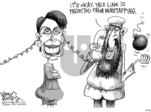 Glenn McCoy on Monday February 18, 2008 Comic Strip