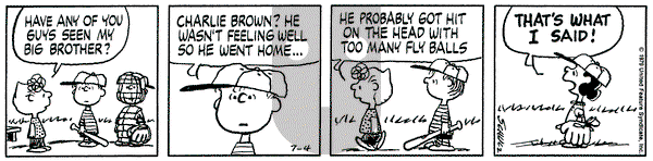 Peanuts on Wednesday July 4, 1979 Comic Strip