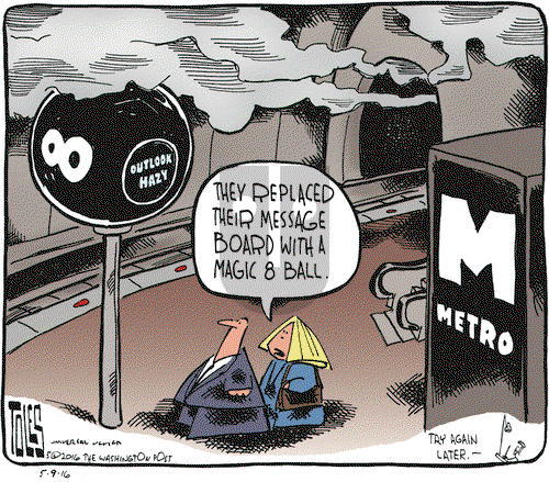 Tom Toles on Monday May 9, 2016 Comic Strip