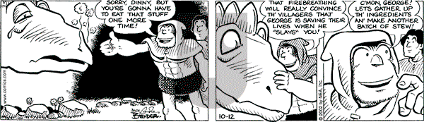Alley Oop on Saturday October 12, 2002 Comic Strip