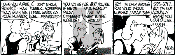 Luann on Thursday July 21, 1988 Comic Strip