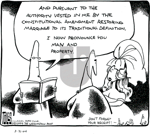 Tom Toles on Wednesday March 31, 2004 Comic Strip