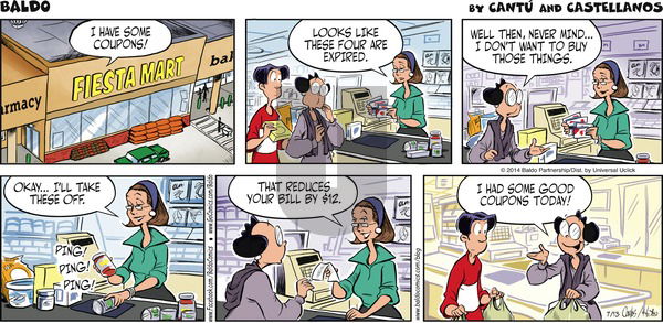 Baldo on Sunday July 13, 2014 Comic Strip