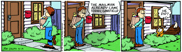 Garfield on Wednesday March 13, 1991 Comic Strip