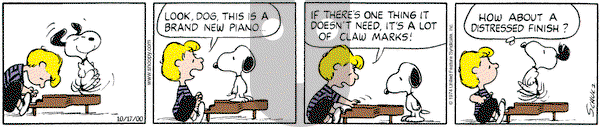 Peanuts on Tuesday October 17, 2000 Comic Strip