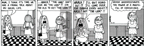Cathy Classics on Wednesday May 30, 1984 Comic Strip
