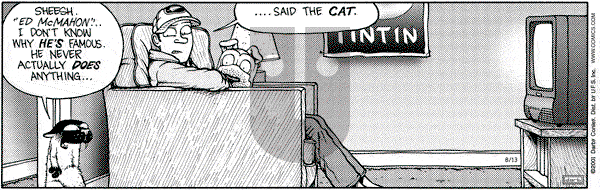 Get Fuzzy on Monday August 13, 2001 Comic Strip