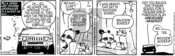 Over the Hedge on Thursday February 26, 2004 Comic Strip