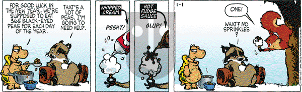 Over the Hedge on Tuesday January 1, 2019 Comic Strip