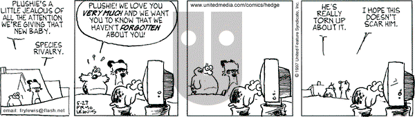 Over the Hedge on Tuesday May 27, 1997 Comic Strip