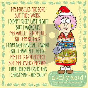 Aunty Acid on Tuesday December 19, 2017 Comic Strip