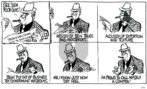 Pat Oliphant on Monday March 16, 1987 Comic Strip