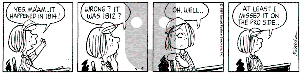 Peanuts on Thursday April 9, 1987 Comic Strip