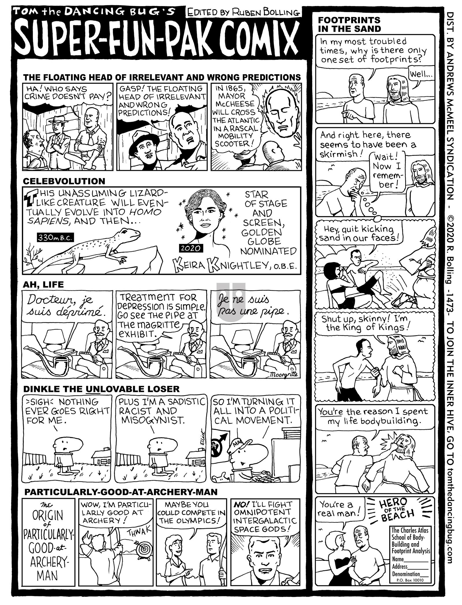 Tom the Dancing Bug - Monday February 3, 2020 Comic Strip