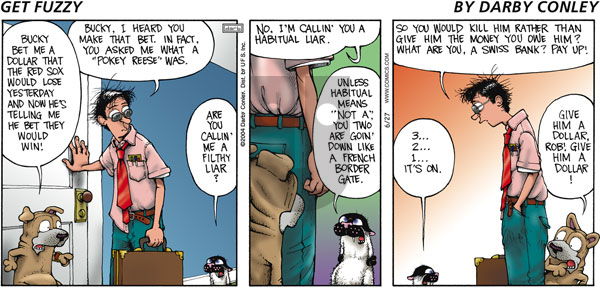 Get Fuzzy on Sunday June 27, 2004 Comic Strip