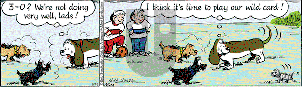 Fred Basset on Monday September 18, 2017 Comic Strip
