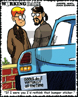 Working Daze on Tuesday March 5, 2002 Comic Strip
