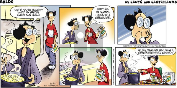 Baldo on Sunday November 11, 2001 Comic Strip