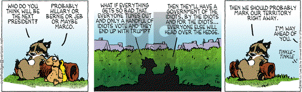 Over the Hedge on Friday October 16, 2015 Comic Strip