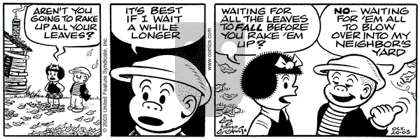 Nancy - Monday October 20, 2003 Comic Strip
