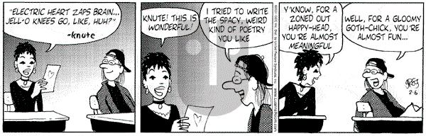 Luann on Tuesday February 6, 2001 Comic Strip