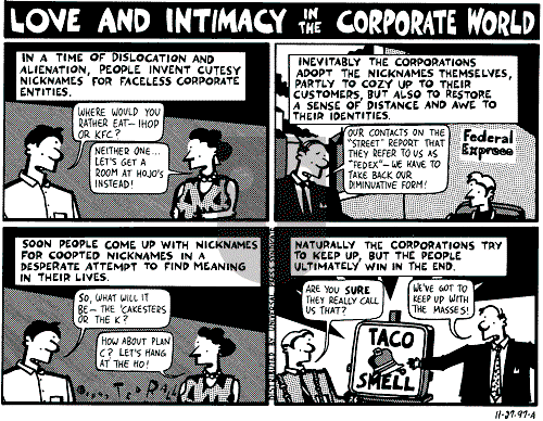 Ted Rall on Thursday November 27, 1997 Comic Strip