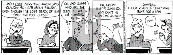 Luann on Thursday November 30, 2000 Comic Strip