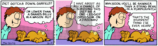Garfield on Friday May 19, 1989 Comic Strip